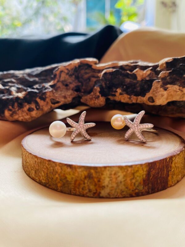 Pearl Finger Ring V8