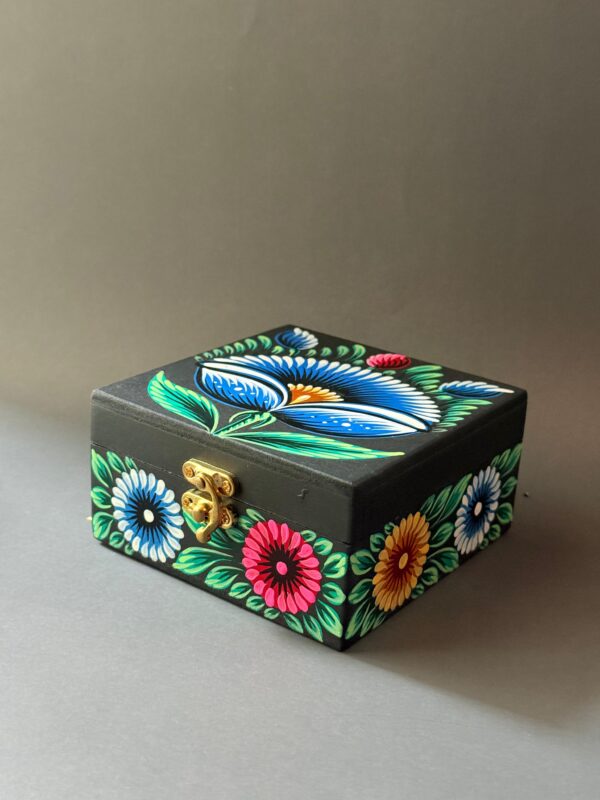 Rickshaw Paint Themed Wooden Jewellery Box (V1)