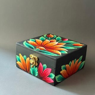 Rickshaw Paint Themed Wooden Jewellery Box (V2)