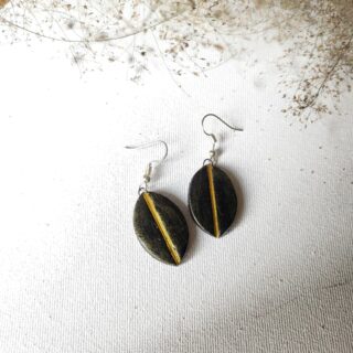 Clay Earring 12 Yellow