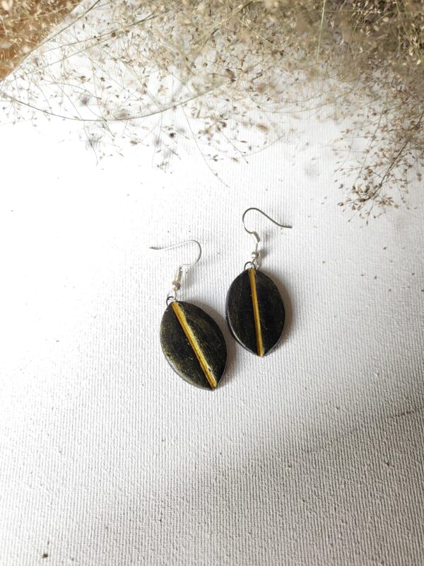 Clay Earring 12 Yellow
