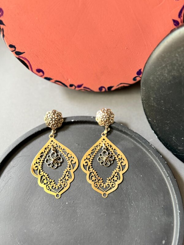 Copper Plated Earrings 1