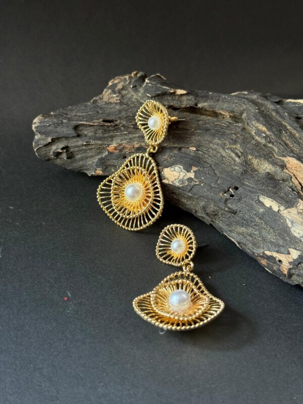 Copper Plated Earrings V5