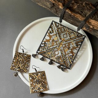 Electroplated Jamdani Shitahar Set 2