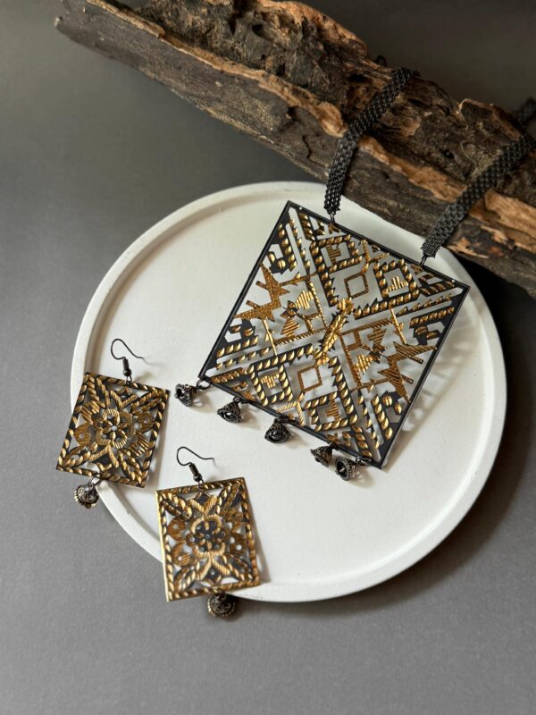 Electroplated Jamdani Shitahar Set 2