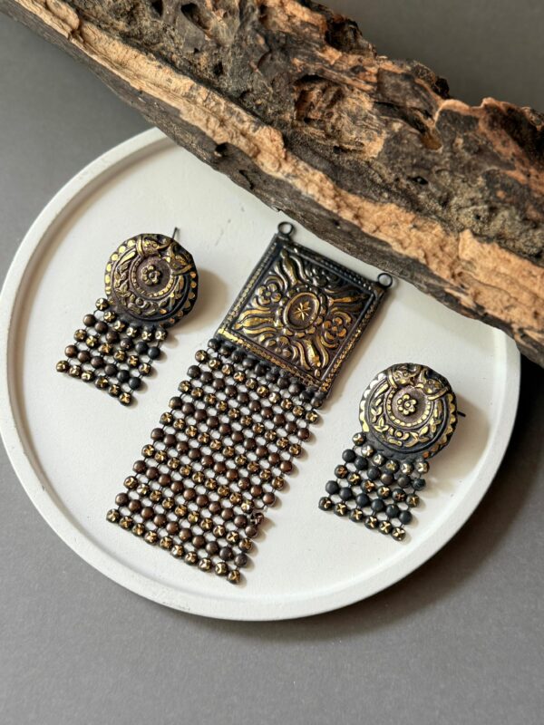 Electroplated Jamdani Shitahar Set 3