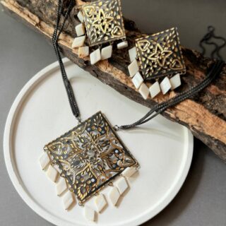 Electroplated Necklace Jewellery Set 2