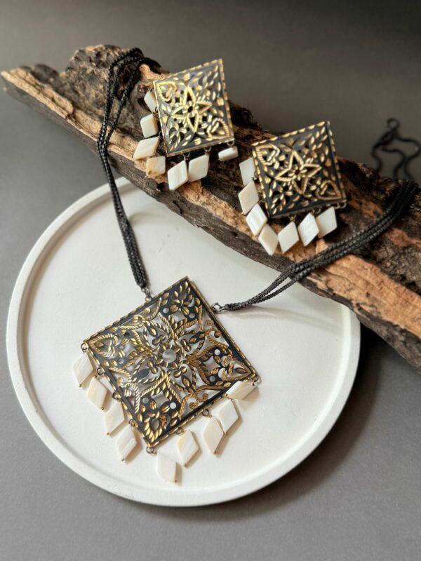 Electroplated Necklace Jewellery Set 2