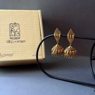 Antique Gold Temple Jhumka V1