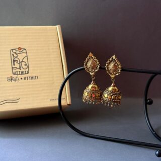 Antique Gold Temple Jhumka V2
