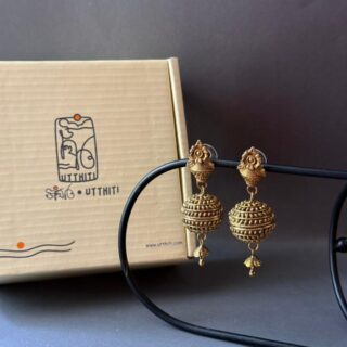 Antique Gold Temple Jhumka V3