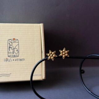 Golden Stud Ear Rings V1