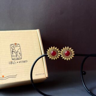 Golden Sunflower Studs