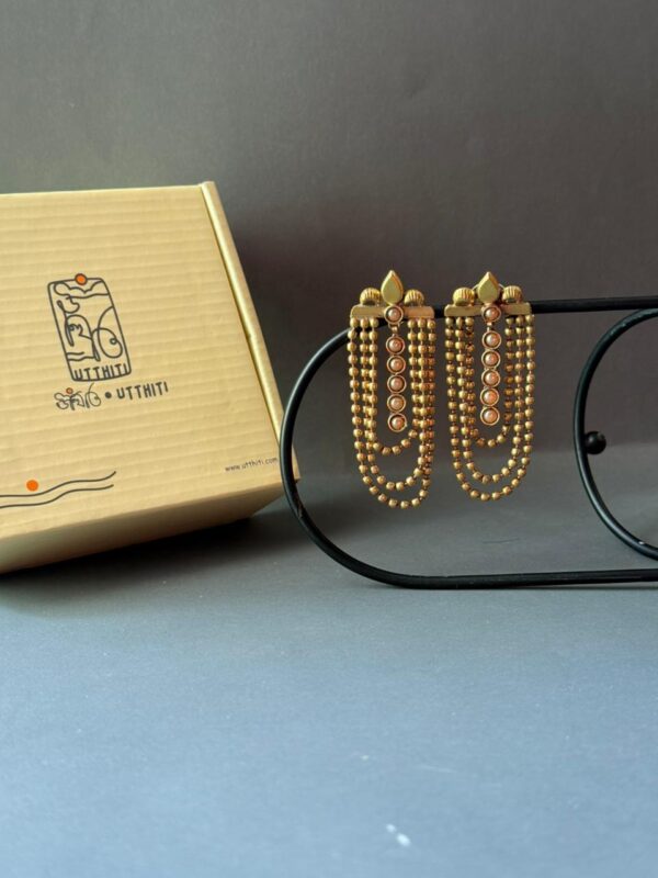 Lotus Drape Jhumka