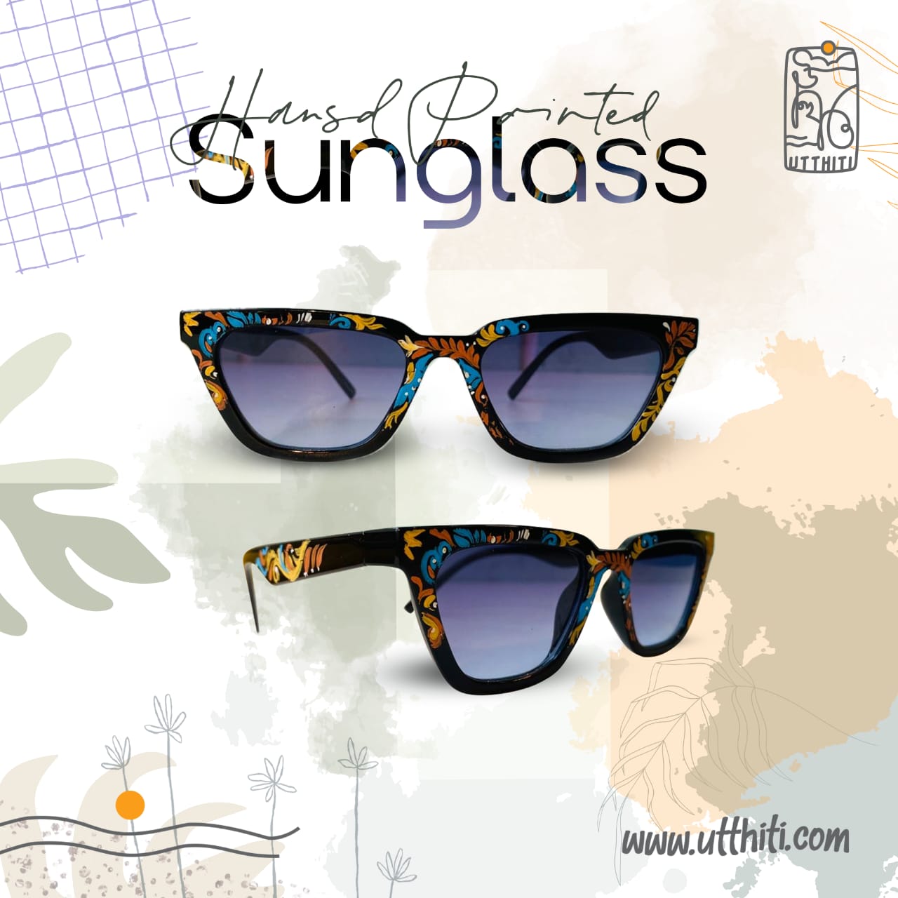 Hand Paint Sunglass V6