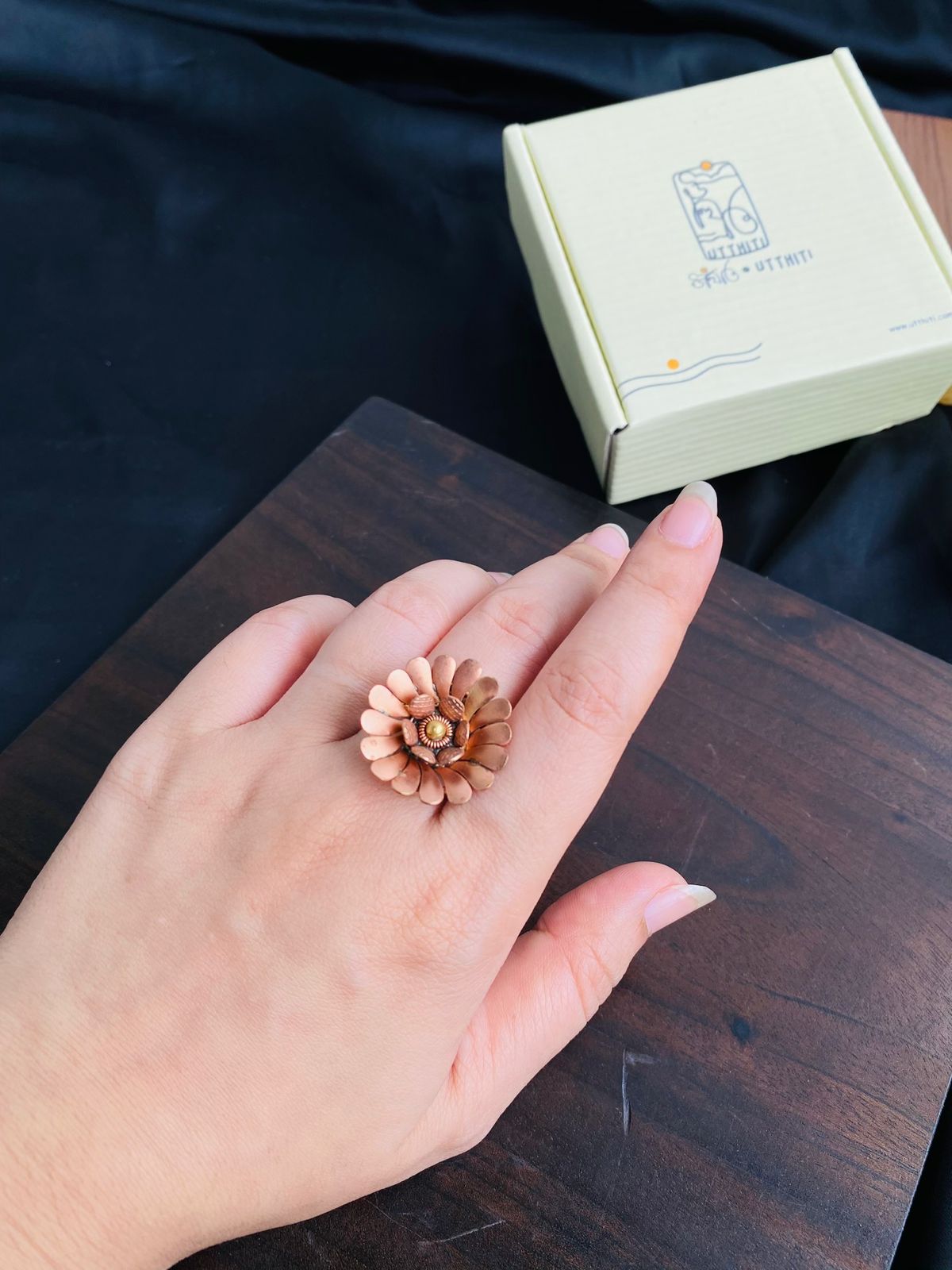 Rose Gold Flower Ring