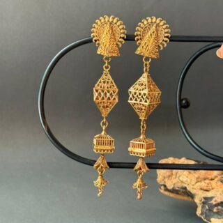 Antique Geometric Drop Earrings