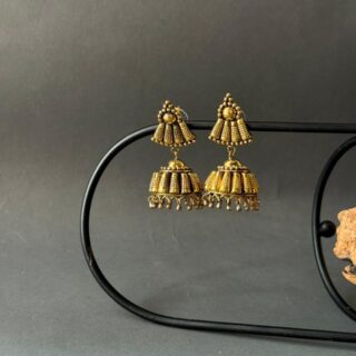 Antique Gold Temple Jhumka V5