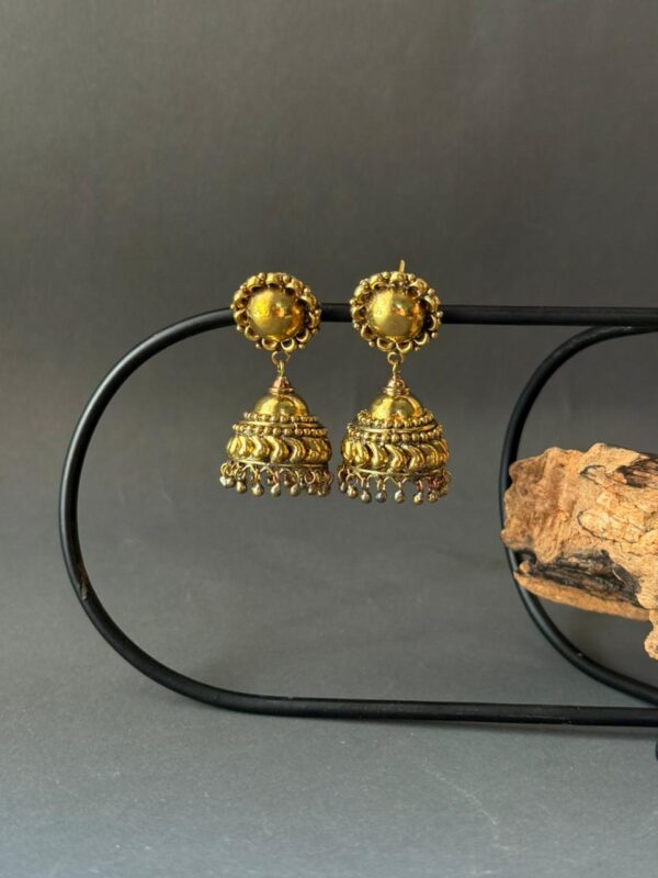 Antique Gold Temple Jhumka V6