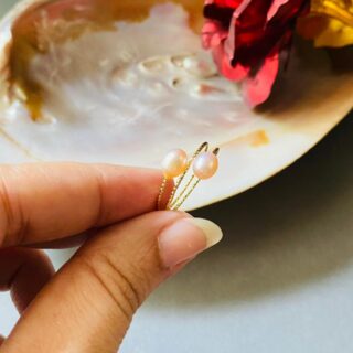 Infinity Loop Pearl Ring V2