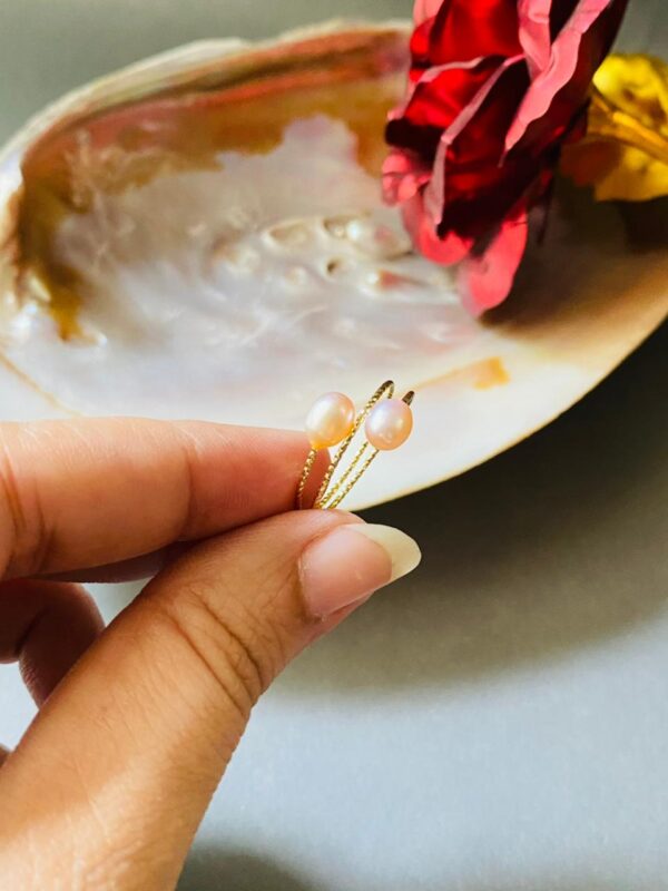 Infinity Loop Pearl Ring V2