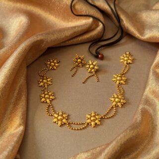 Dainty Marigold Link Choker Set