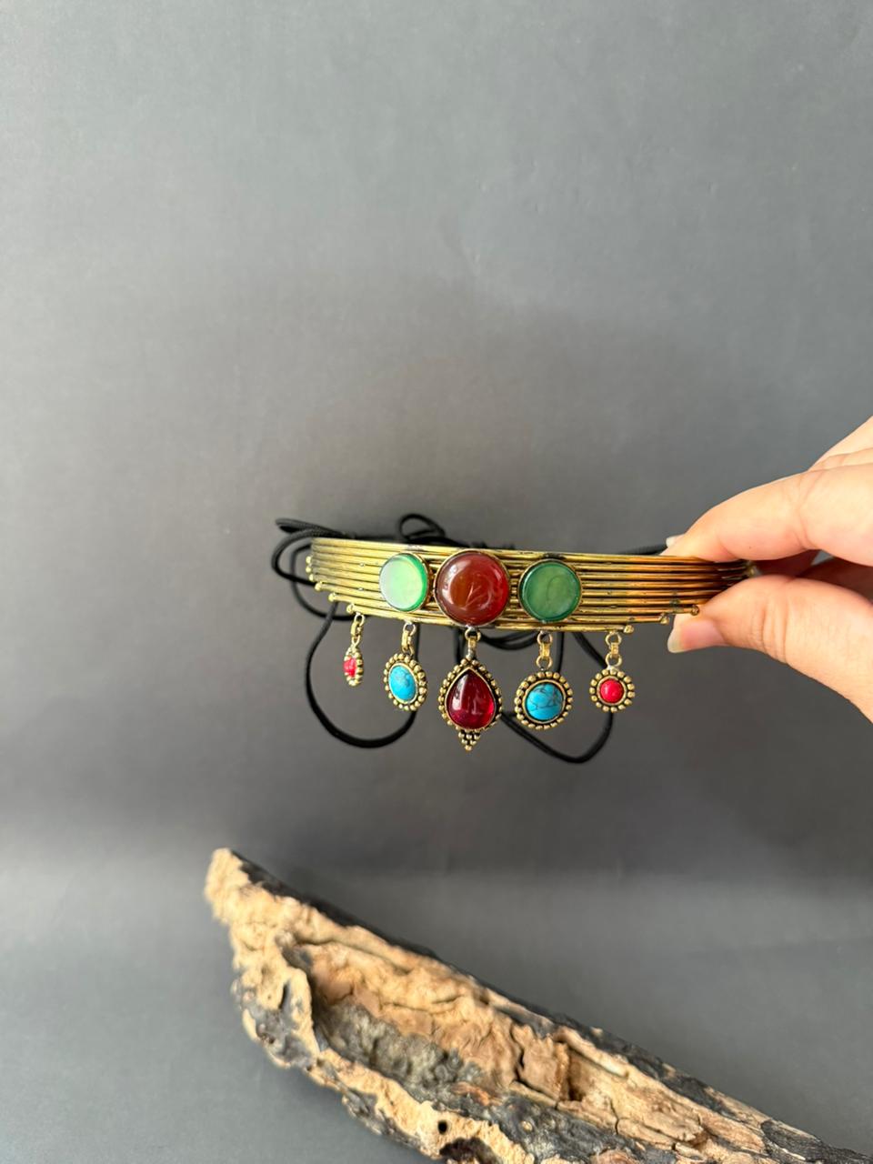 Tribal Brass Band Choker V1