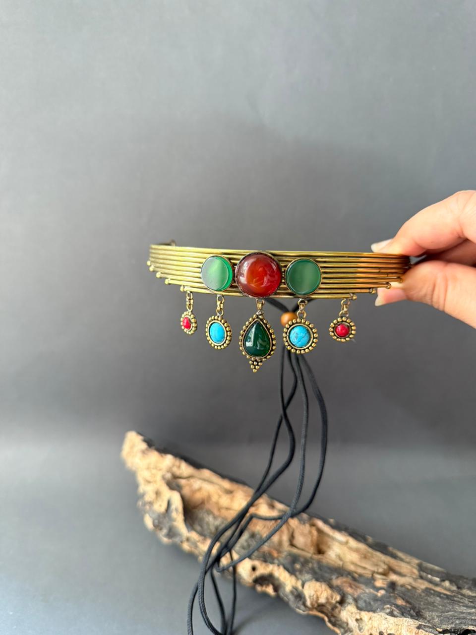 Tribal Brass Band Choker V2