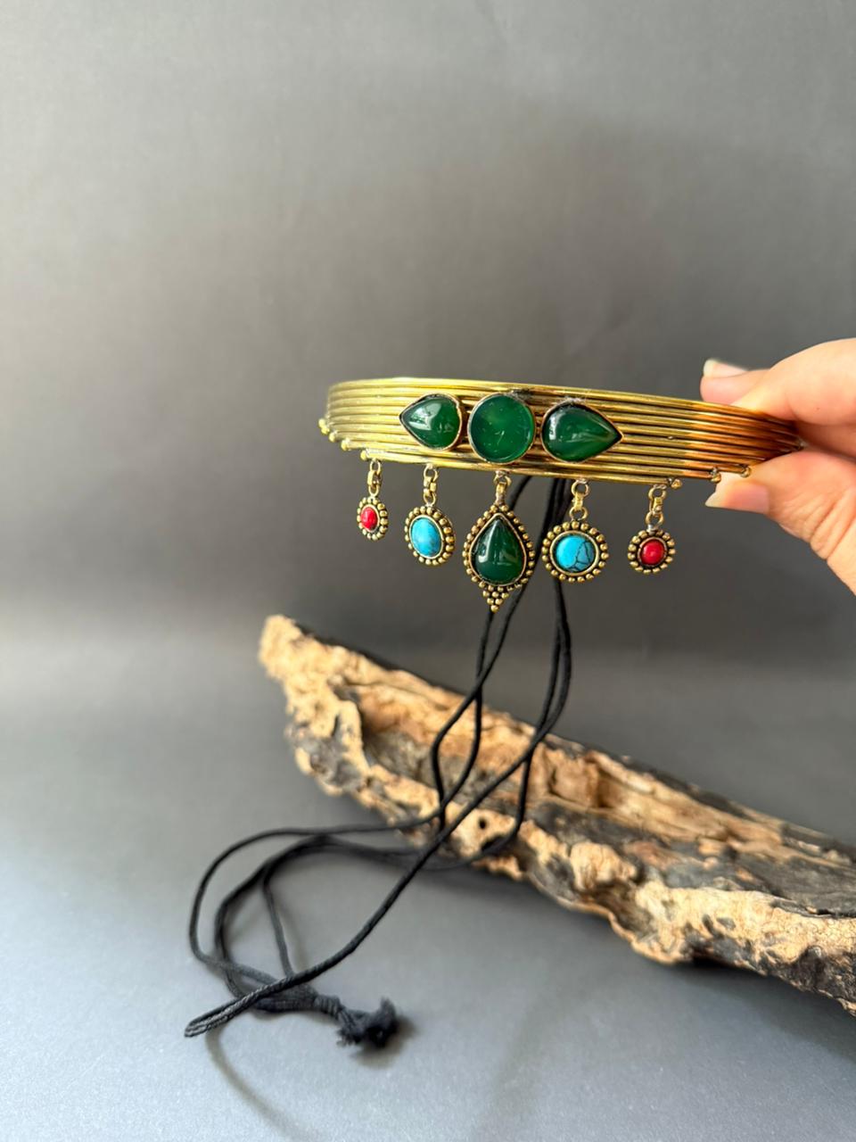 Tribal Brass Band Choker V3