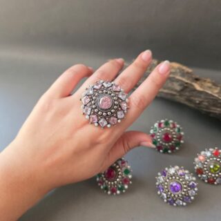 Blush Mandala Ring V1