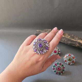 Blush Mandala Ring V3