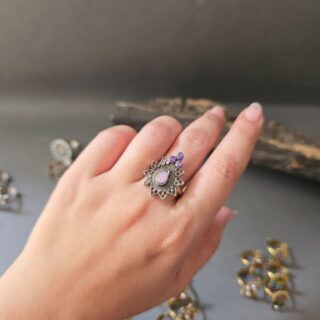 Ethnic Dewdrop Ring V3