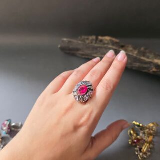 Floral Cluster Ring V2