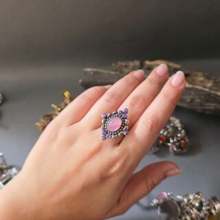 Gemstone Cluster Ring V2