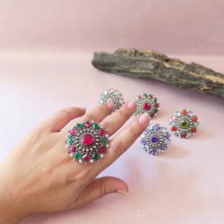 Blush Mandala Ring V2