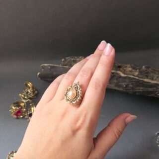 Teardrop Halo Ring V1