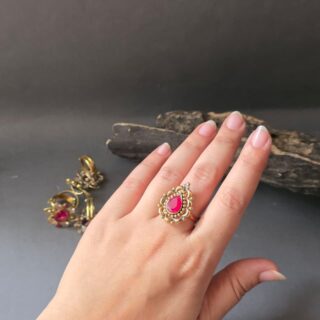 Teardrop Halo Ring V3