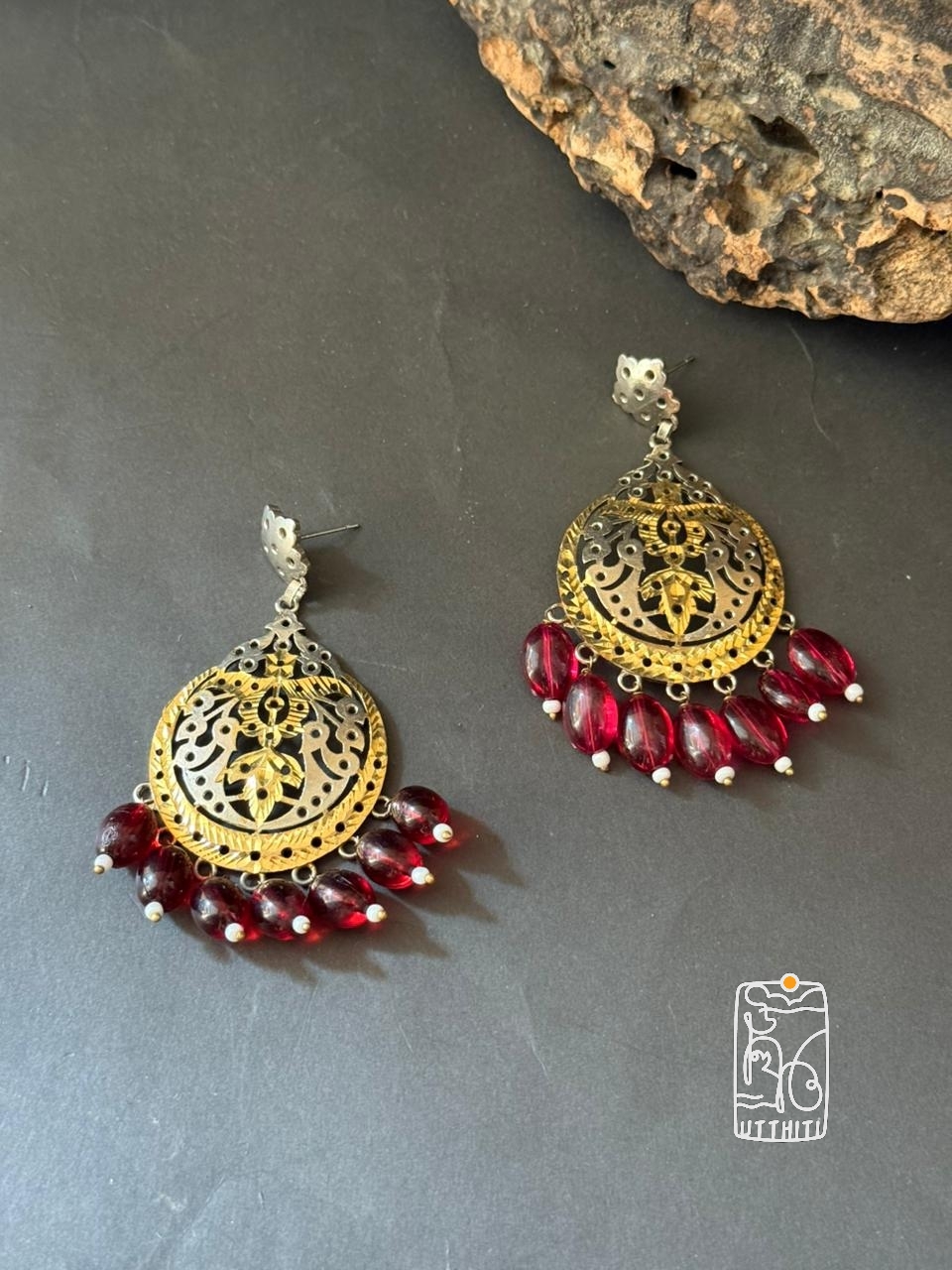 Dual-Tone Electroplated Earrings V2