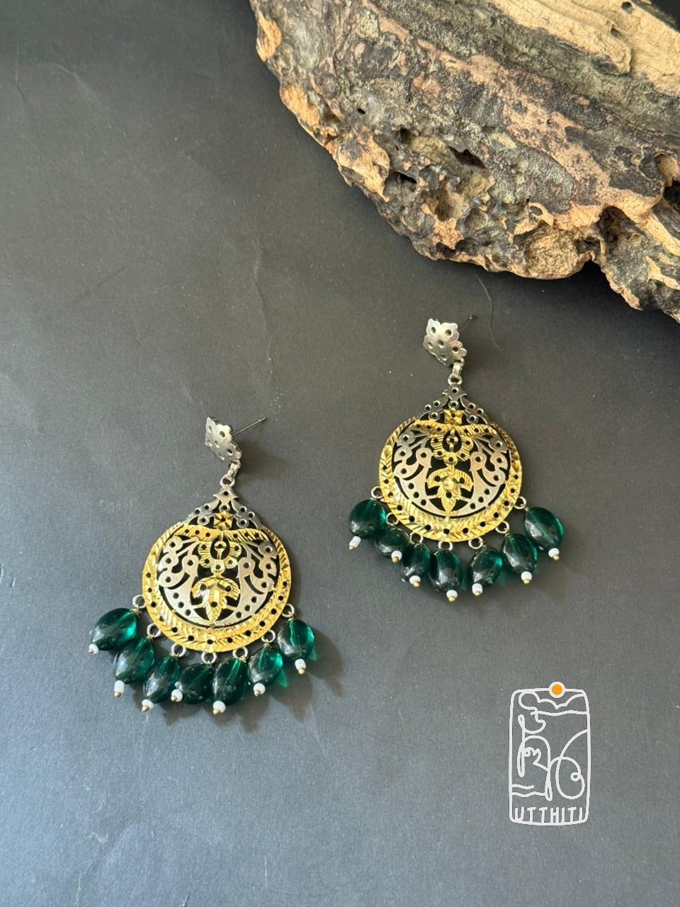 Dual-Tone Electroplated Earrings V3