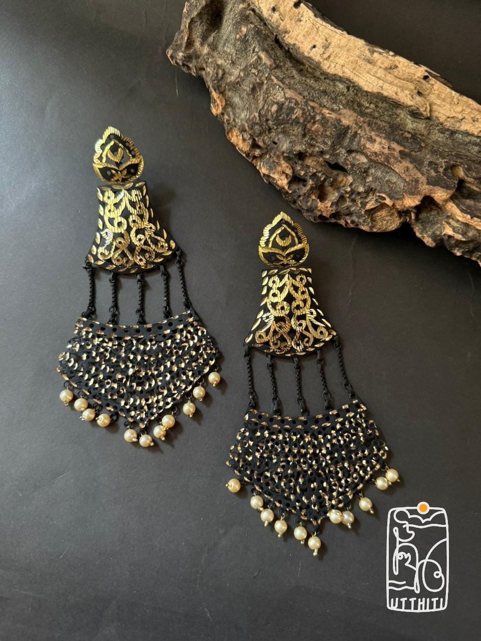 Dual-Tone Electroplated Earrings 1.1