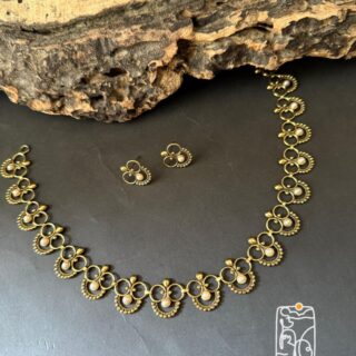 Temple Jewellery Choker Set V9