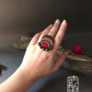 Terracotta Statement Ring V15