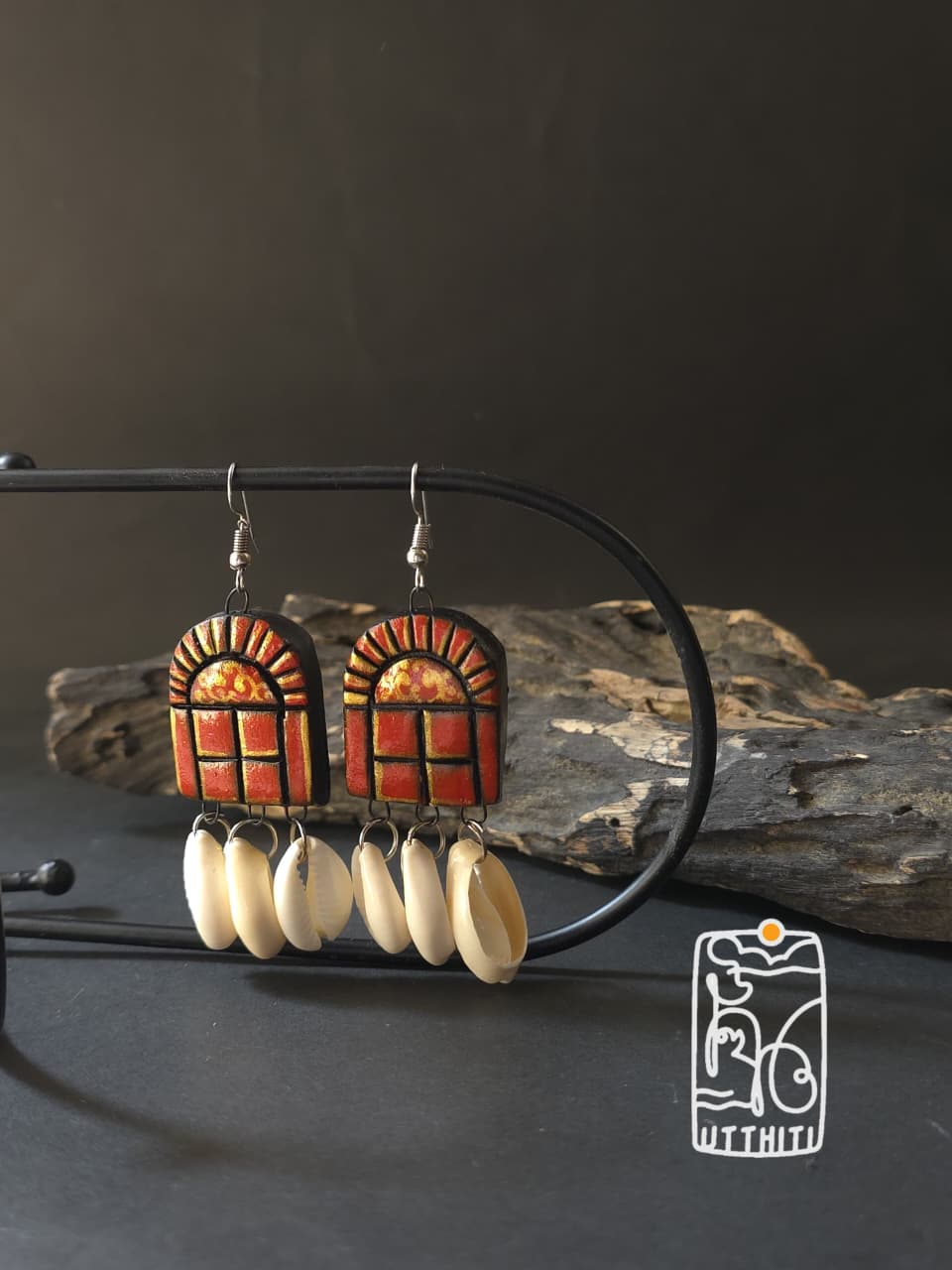 Terracotta Window Drop Earrings V1