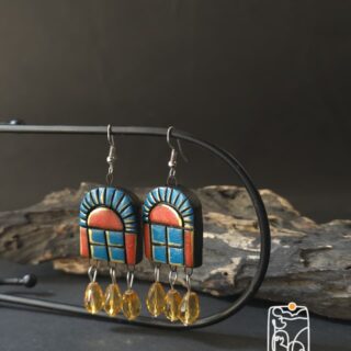 Terracotta Window Drop Earrings V2