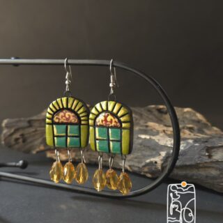 Terracotta Window Drop Earrings V3