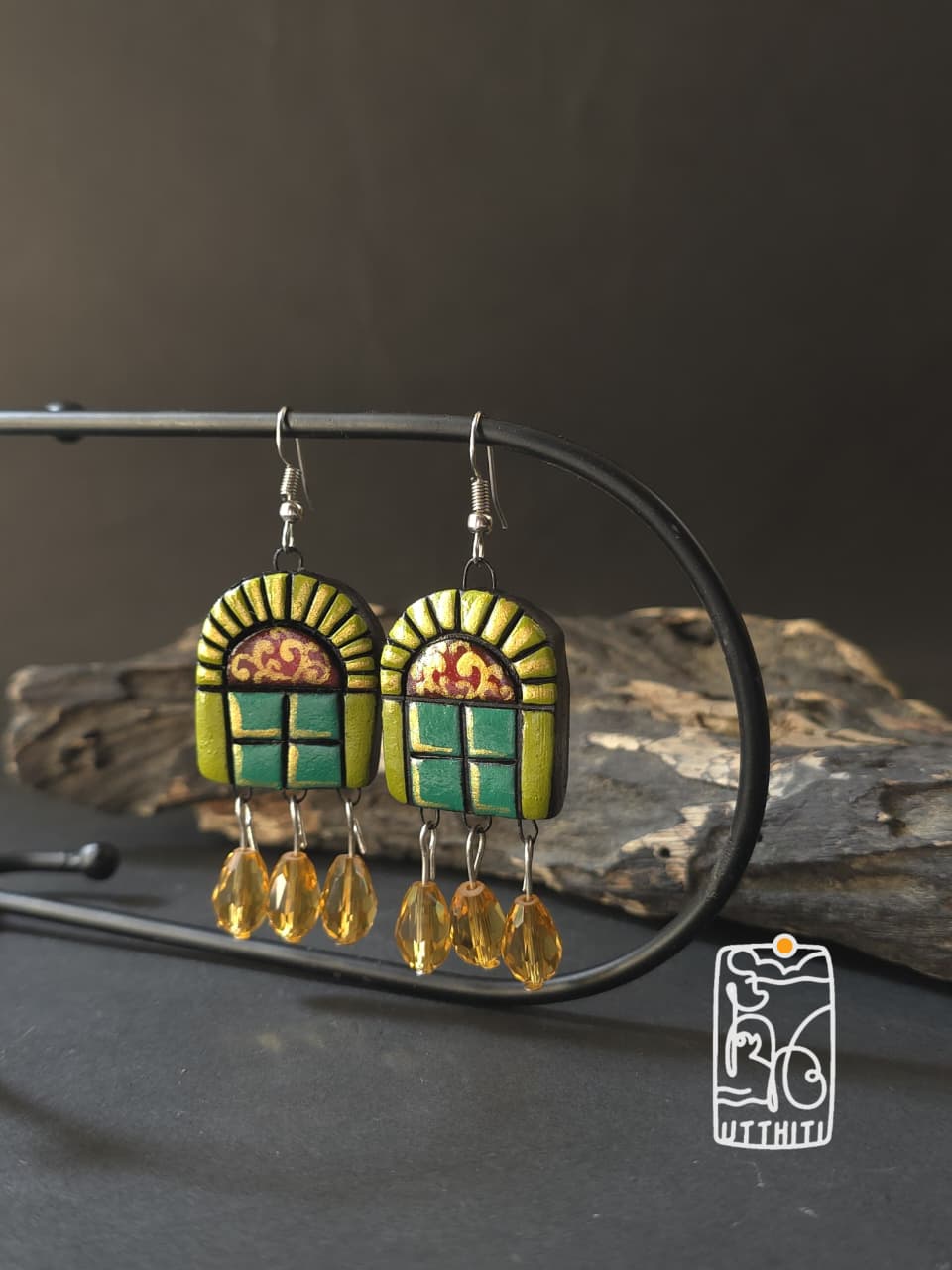 Terracotta Window Drop Earrings V3
