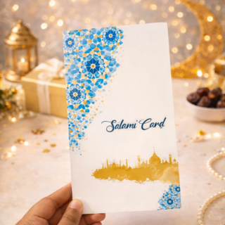 Blue Mosaic Eid Salami Envelopes (Pack of 5 & 10)