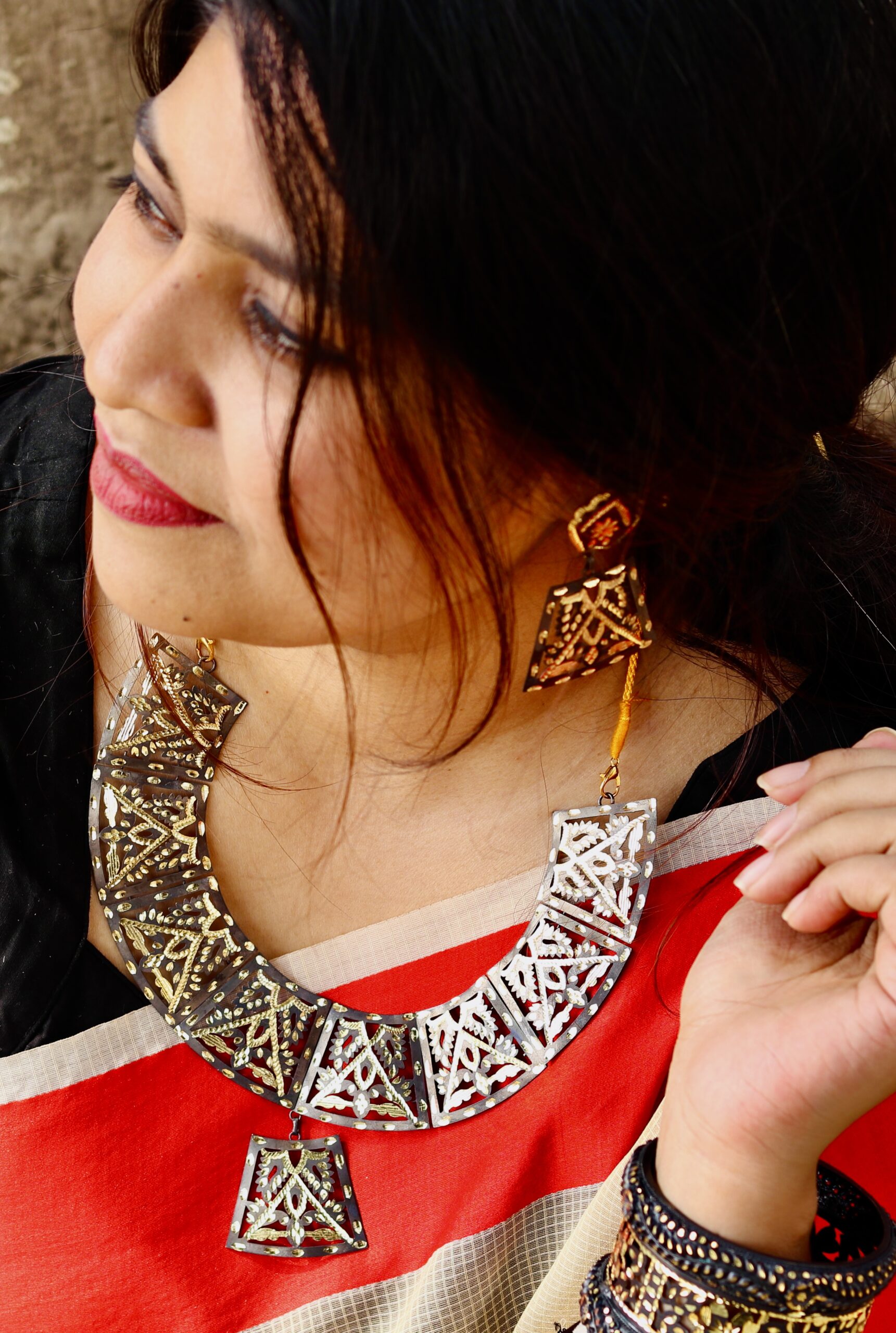 Jamdani Electroplated Set V1