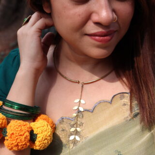 Open Cuff Petal Necklace