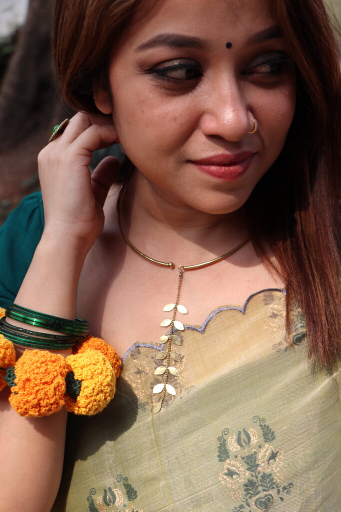 Open Cuff Petal Necklace